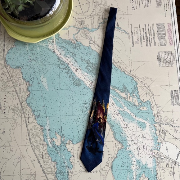 Vintage 90s Batman Bergamo Tie - Picture 2 of 6